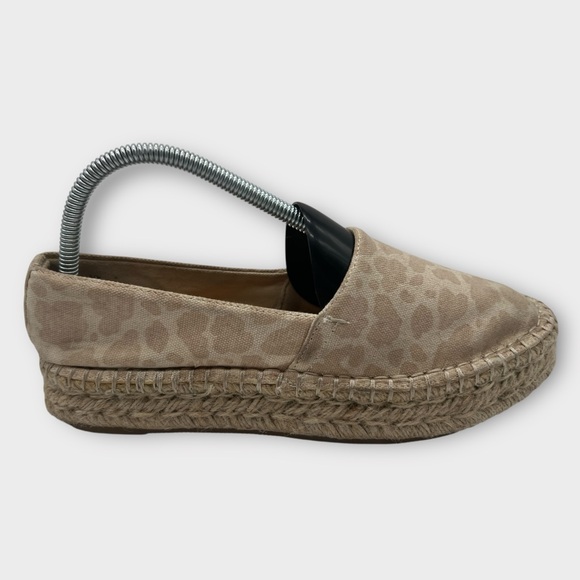 Splendid Shoes - Splendid Women's Laney Slip On Shoe Size 9.5 Platform Espadrille Tan Leopard